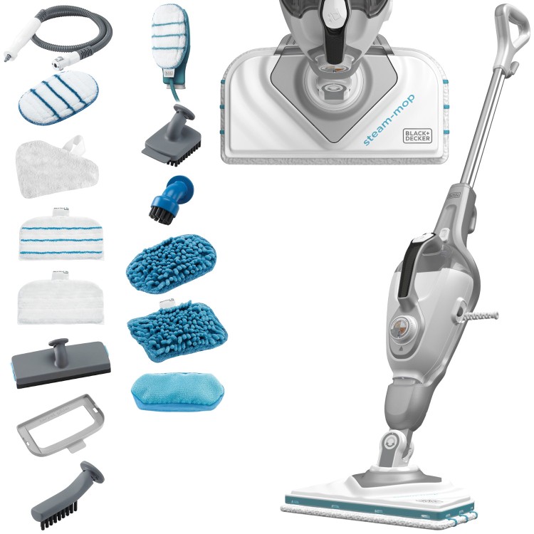 BLACK DECKER Mop parowy Steam-Mop z rękawicą SteaMitt 1600W BHSM1615DSG