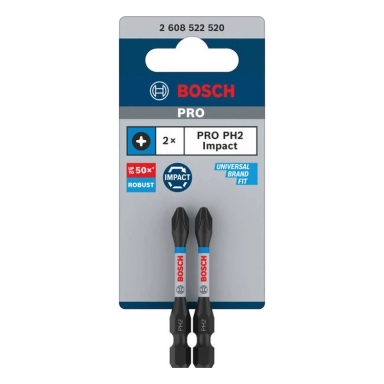 Bity udarowe PH2 PRO Impact - 2szt. BOSCH 2608522520
