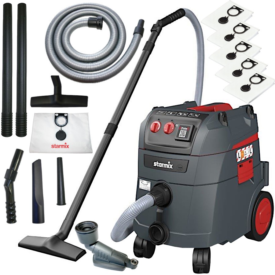 Odkurzacz Starmix iPulse L-1635 Basic + Przystawka Bohrfixx + Worki 5szt.
