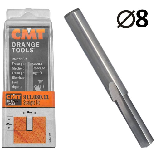 CMT 911.080.11 Frez prosty HM S=8 D=8 I=20 L=50