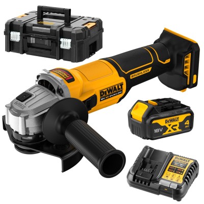 Szlifierka kątowa akumulatorowa 125mm 18V 4Ah ład TSTAK DEWALT DCG407M1T