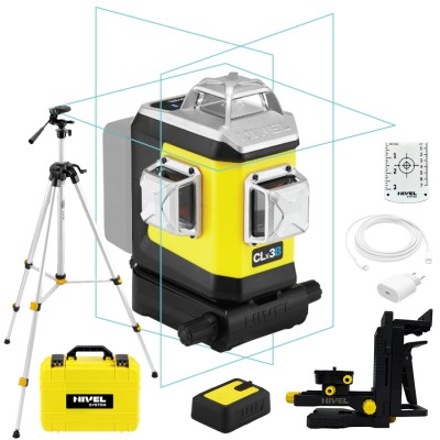 Laser 3-płaszczyznowy niebieski walizka NIVEL SYSTEM CLx3B + statyw SJJ M1EX