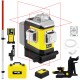 Laser 3-płaszczyznowy czerwony walizka NIVEL SYSTEM CLx3R + CLS-5 + łata