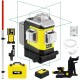 Laser 3-płaszczyznowy zielony walizka NIVEL SYSTEM CLx3G + CLS-5 + łata
