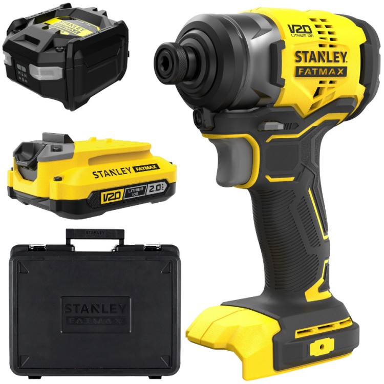 STANLEY SFMCF810 Zakrętarka udarowa 18V 170Nm seria V20 + akumulator 2.0Ah + ładowarka