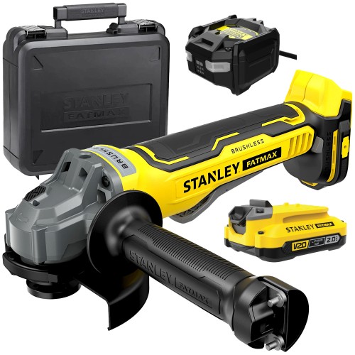 STANLEY SFMCG700 Szlifierka kątowa akumulatorowa 18V Seria V20 FatMax 2Ah ład kufer