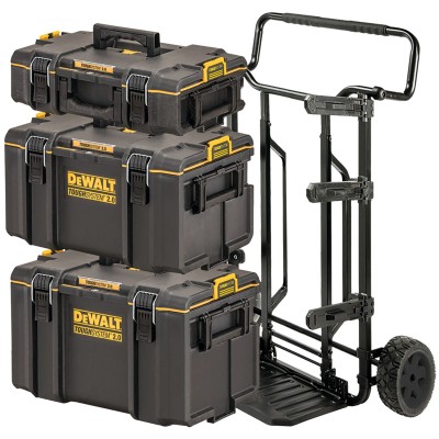 DeWALT DWST83401-1 Zestaw 3 skrzyń TOUGHSYSTEM 2.0 + Wózek 4w1