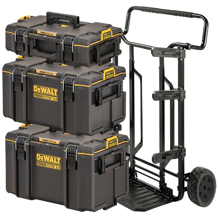 DeWALT DWST83401-1 Zestaw 3 skrzyń TOUGHSYSTEM 2.0 + Wózek 4w1