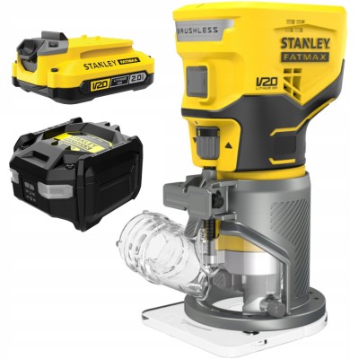 STANLEY SFMCW400B Frezarka V20 8mm (1/4") + akumulator 2.0Ah + ładowarka