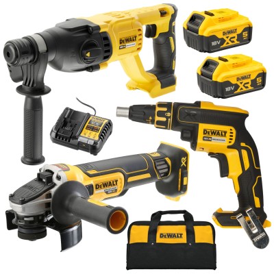 Zestaw elektronarzędzi DCH133 DCG405 DCF620 2x5Ah ład torba DEWALT DCK304P2