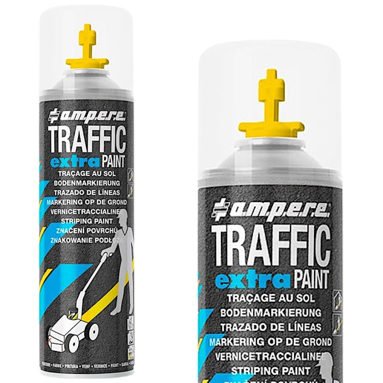 AMPERE Farba do malowania linii żółta 500ml 1szt. TRAFFIC EXTRA PAINT