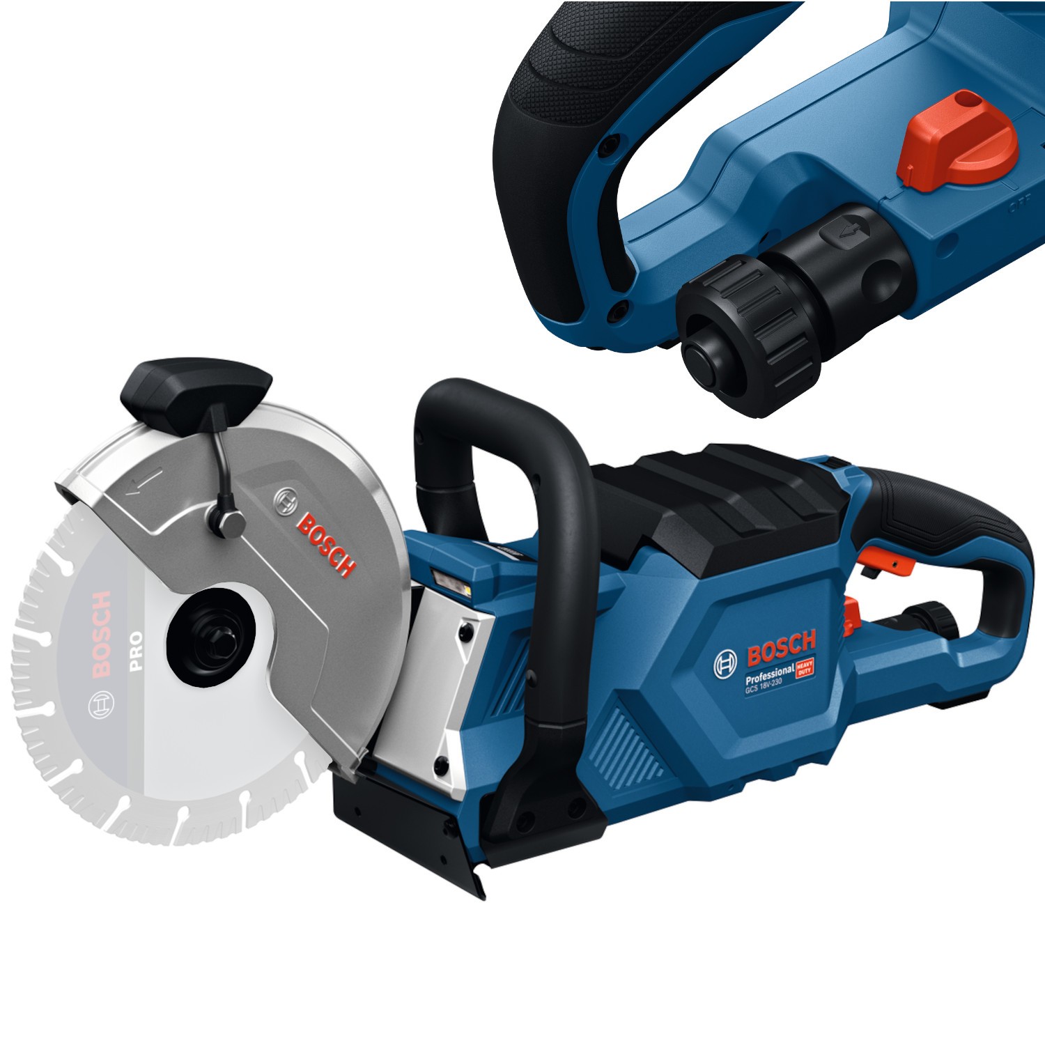 Przecinarka do betonu stali 18V akumulatorowa body BOSCH GCS 18V-230