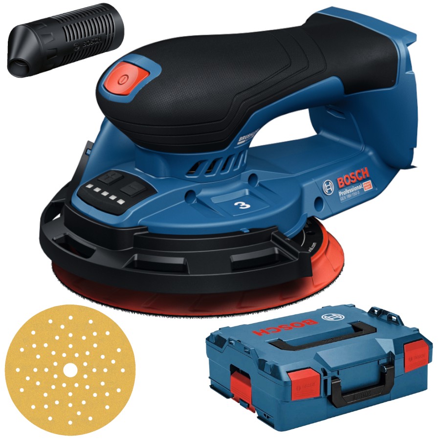 Szlifierka mimośrodowa 18V 150mm body + L-Boxx BOSCH GEX 18V-150-3