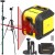 Laser krzyżowy czerwony 12m Stanley Cubix + Statyw + Tyczka 3.2m