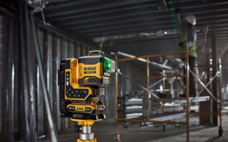 zastosowanie lasera krzyżowego 3x360° DEWALT DCLE34035B