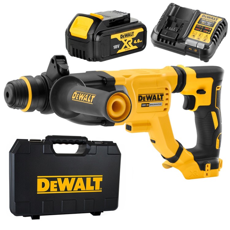 Młotowiertarka akumulatorowa 18V SDS-PLUS 4Ah ład kufer DEWALT DCH263