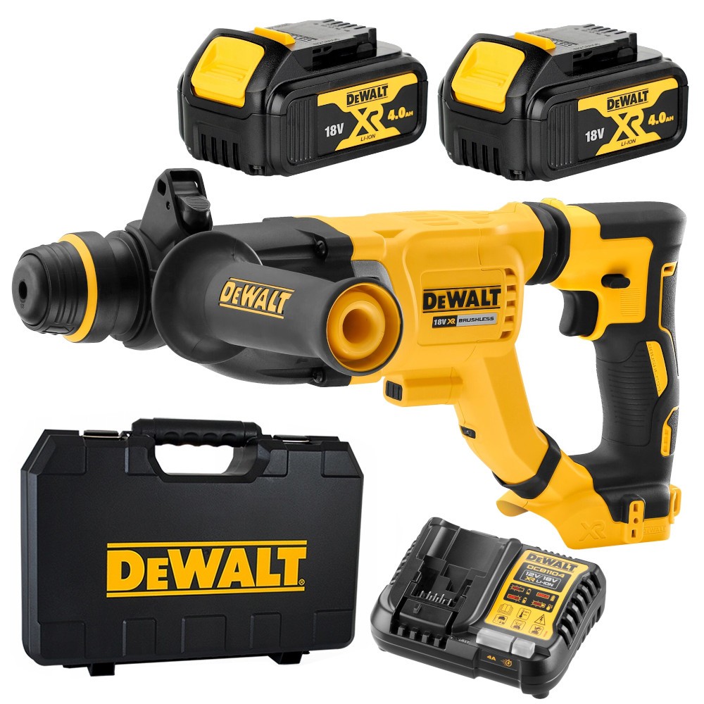 Młotowiertarka akumulatorowa 18V SDS-PLUS 2x 4Ah ład kufer DEWALT DCH263
