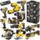 DEWALT DCK1012P4T Zestaw 10 elektronarzędzi 18V 4x 5,0Ah 3x TSTAK VI
