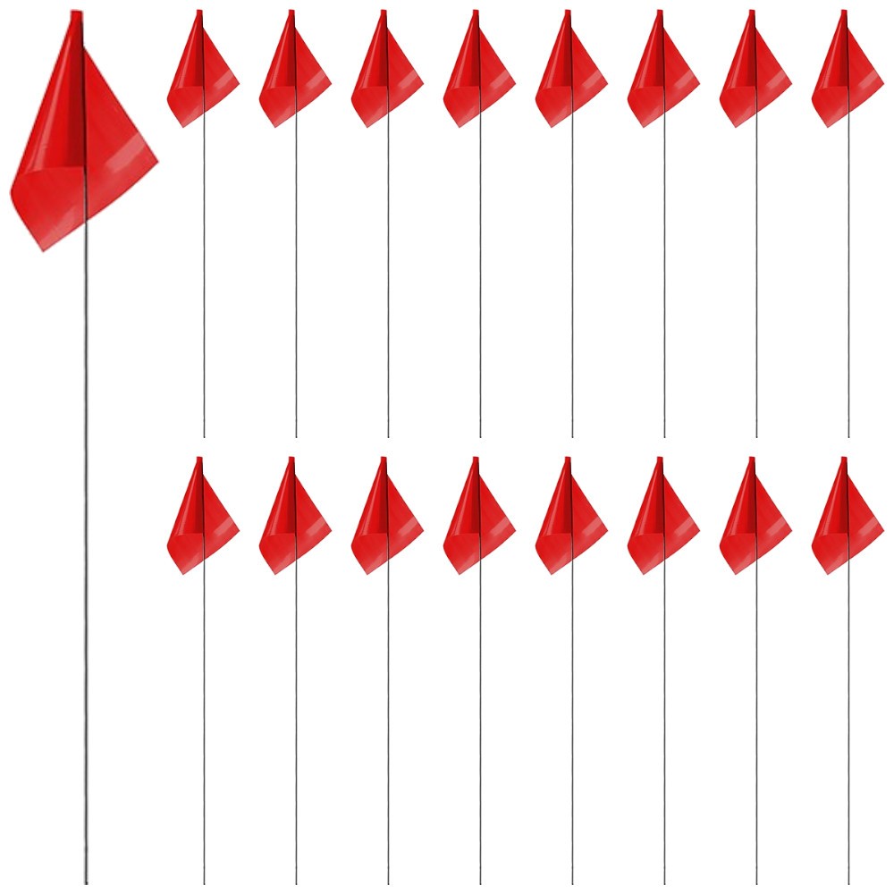 Chorągiewki do znakowania AMPERE FLAG MARK czerwone 76cm 100szt.