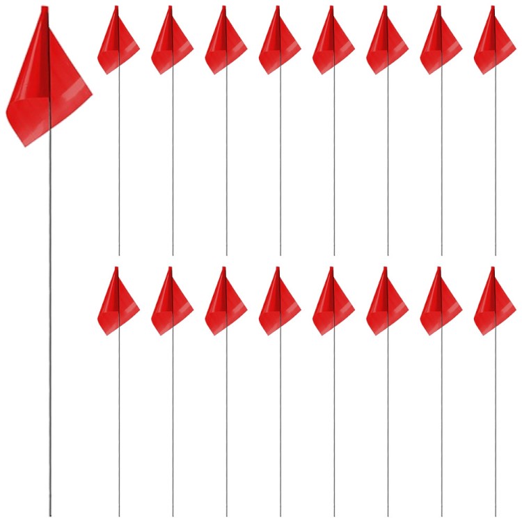 Chorągiewki do znakowania AMPERE FLAG MARK czerwone 76cm 100szt.