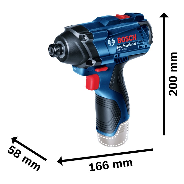 Wkrętarka akumulatorowa 12V body 100Nm Bosch GDR 120-LI