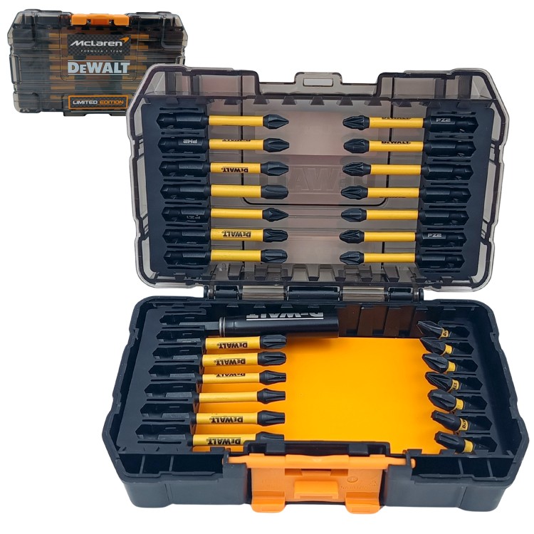 Zestaw bitów PH PZ Torx w ToughCase+ 28el. McLaren DeWALT DT70902T