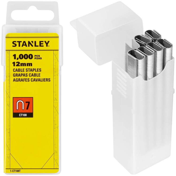 Zszywki do przewodów CT100 12mm 1000szt. Stanley 1-CT108T