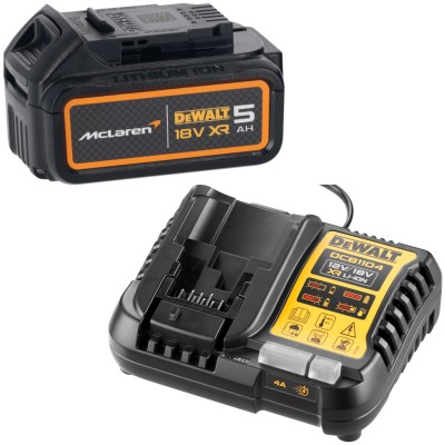 Akumulator Li-Ion 18V 5.0Ah DeWALT DCB184 edycja limitowana McLaren + Ładowarka 4A