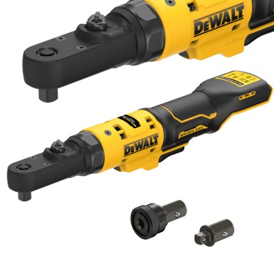 Grzechotka 12V 75Nm z wymiennymi kowadełkami 3/8" 1/4" HEX DEWALT DCF500N