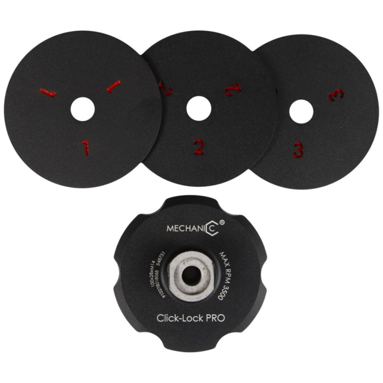 Aluminiowy uchwyt magnetyczny na tarczę polerską Click-Lock PRO Mechanic 910278018068