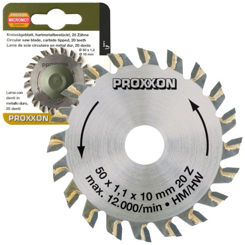 PROXXON Tarcza do sklejki balsy poliwęglanu 50 x 10mm 20z 28017