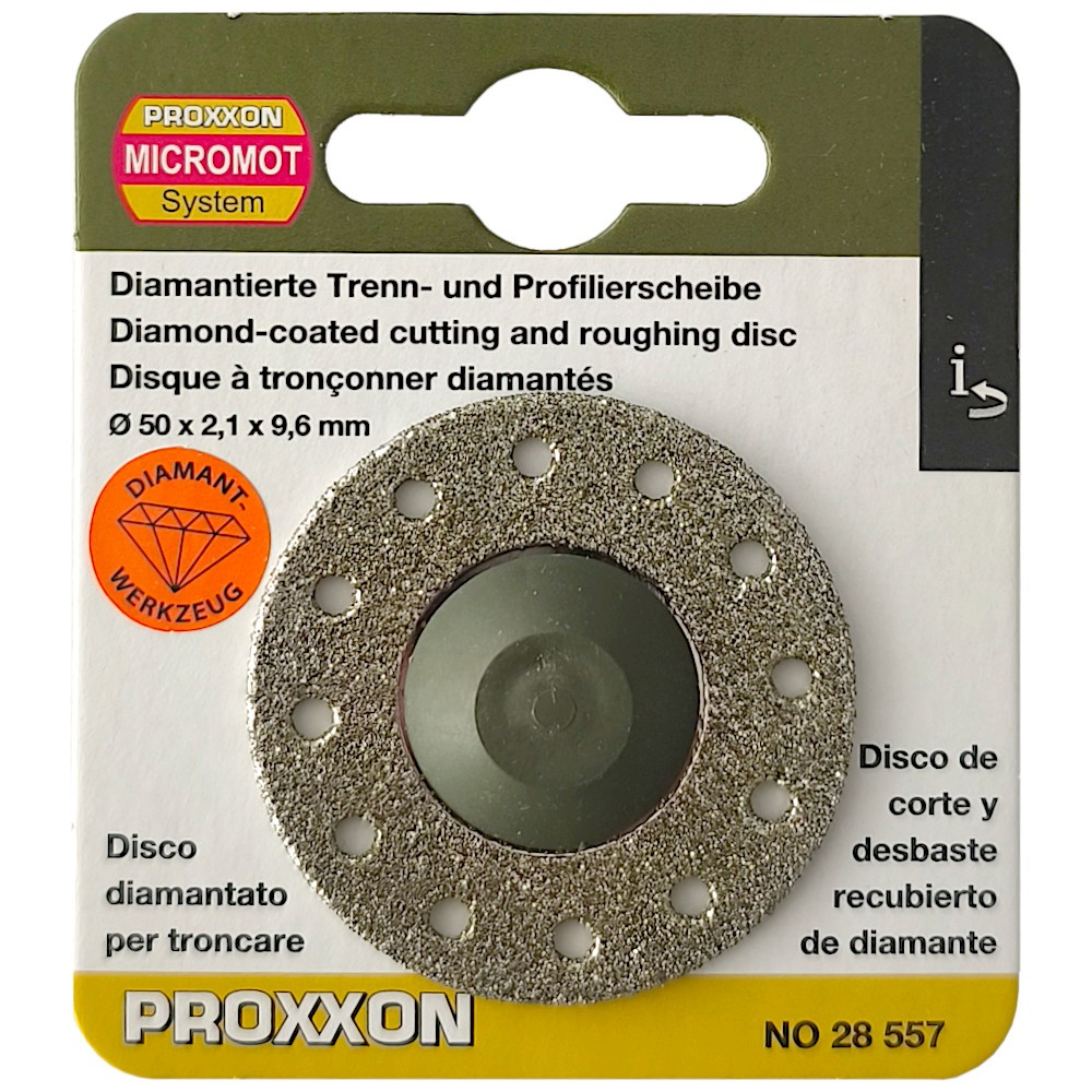 Proxxon 28557 Diamantierte Trenn- Und Profilierscheibe 50 X 1 X 10 Mm – Für LHW Und LHW/A Winkelschleifer