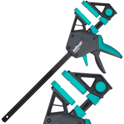 Ścisk stolarski jednoręczny PRO ERGO 450mm Wolfcraft 3092000