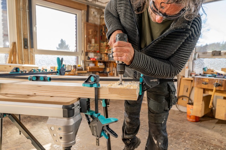 zastosowanie ścisku stolarskiego Wolfcraft PRO ERGO