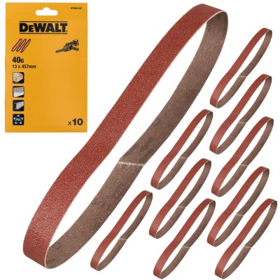 Papier ścierny taśma P40 13x457mm 10szt. do pilnika DCM200 DEWALT DT3604