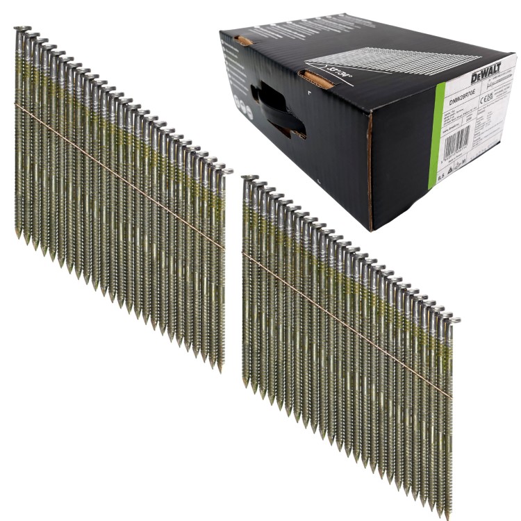 Gwoździe zgrzewane drutem pod kątem 33° x 70mm 2200szt DEWALT DNW28R70E