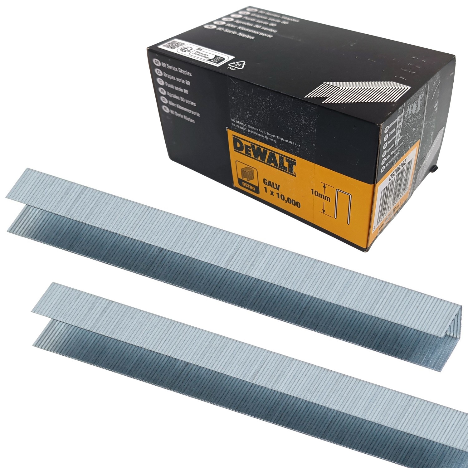 Zszywki galwanizowane 10mm seria 80 10000szt. DEWALT DST8010Z