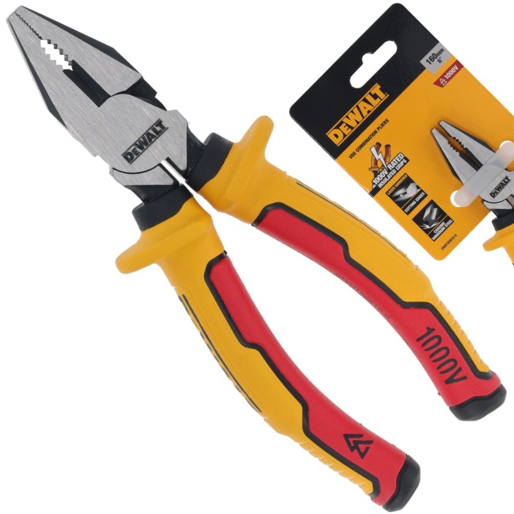 Szczypce kombinerki uniwersalne z izolacją VDE 160mm DEWALT DWHT82810