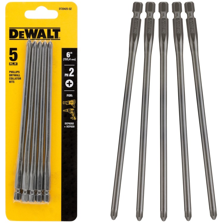 DEWALT DT20425 Bity PH2 156mm 5szt. do magazynka DCF6202