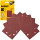 DeWALT DT3020 Papier ścierny na rzep - Klettfix 115 x 115mm gr. 40 - 10szt.