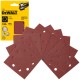 DeWALT DT3024 Papier ścierny na rzep - Klettfix 115 x 115mm gr. 180 - 10szt
