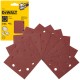 DeWALT DT3025 Papier ścierny na rzep - Klettfix 115 x 115mm gr. 240 - 10szt