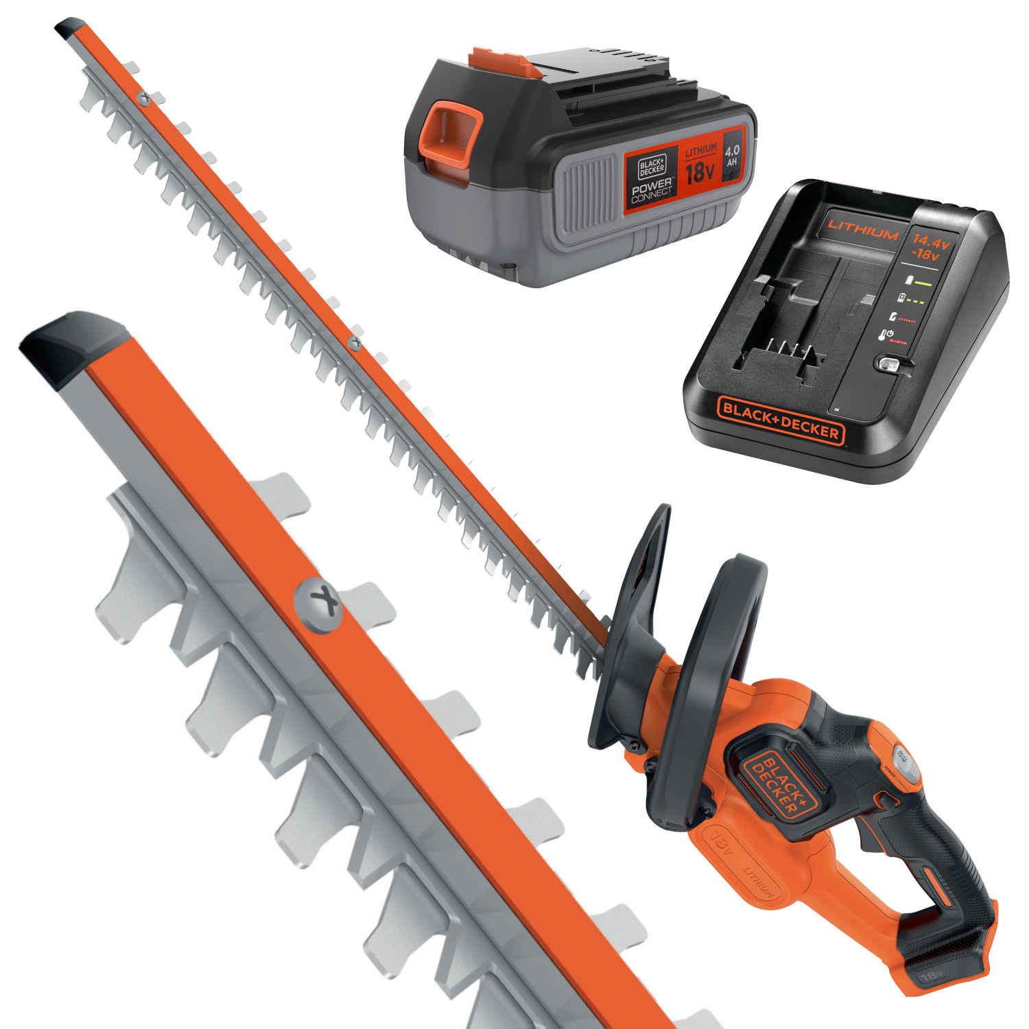 Nożyce do żywopłotu 50cm 18V 4Ah Power Command Black Decker GTC18504PC