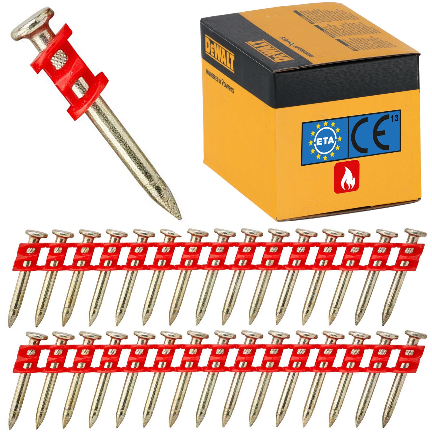 DEWALT DCN8903043 Gwoździe XH na taśmie do betonu 3x43mm 510szt do DCN890