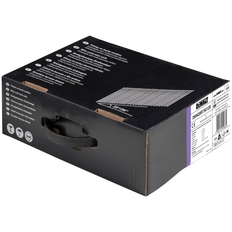 Gwoździe DeWALT DNW28R75G12E