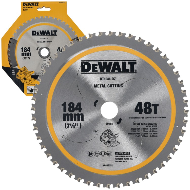 DEWALT DT1044 Tarcza do cięcia metalu do pilarki DCS383 184x20mm 48z