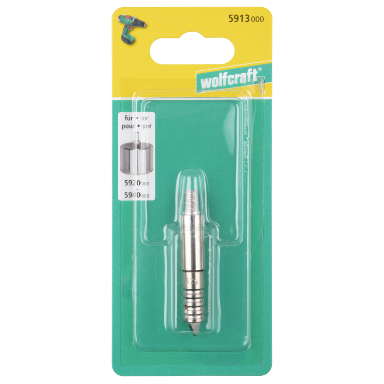 Wiertło centrujące pilot do otwornic Ceramic zamienne Wolfcraft 5940000