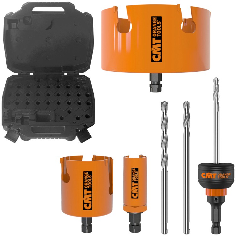 CMT Zestaw otwornic XTREME FAST 35-133mm 6el. w dedykowanej walizce