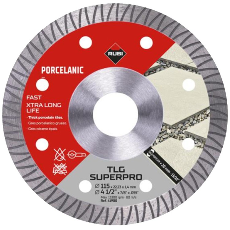 Tarcza diamentowa 115mm do płytek TLG 115 EXT SUPERPRO RUBI 41900