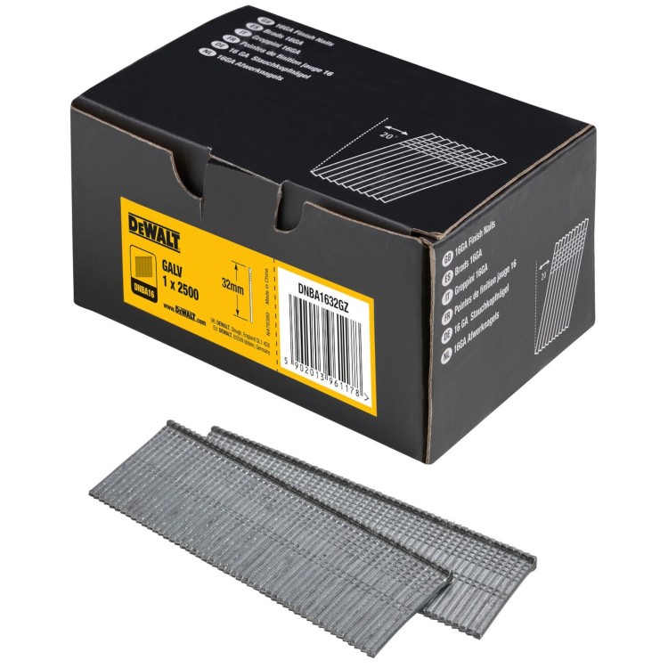 DEWALT DNBA1632GZ Gwoździe galwanizowane 32x1,6mm